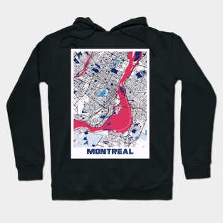 Montreal - Canada MilkTea City Map Hoodie